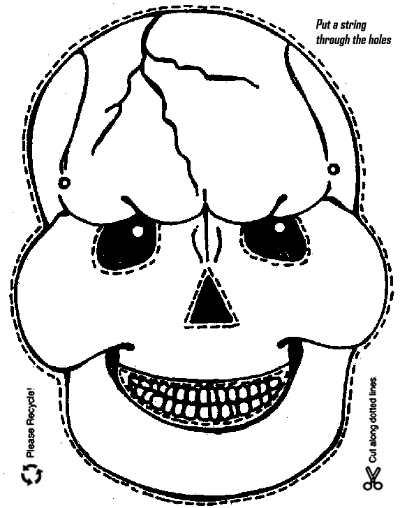Printable Skeleton Mask