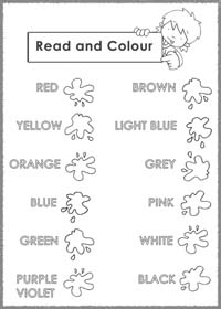 Colours Worksheets