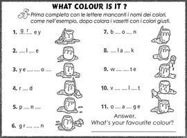 Colours Worksheets